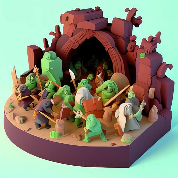 3D model Pit People game (STL)